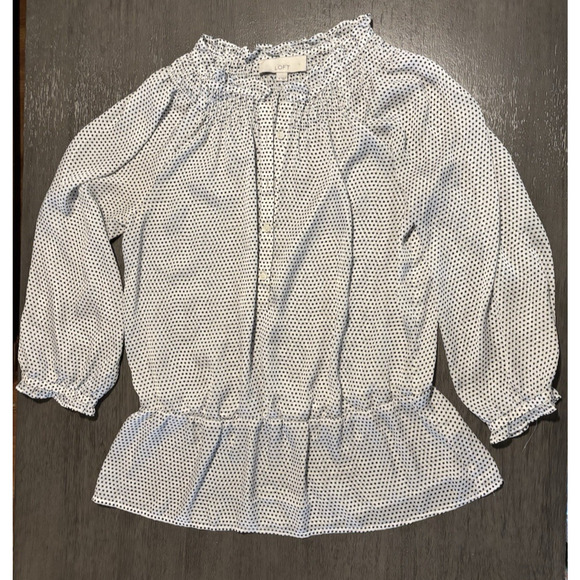 Ann Taylor Loft Women's Blouse 3/4 Quarter Sleeve Size M - Picture 1 of 5